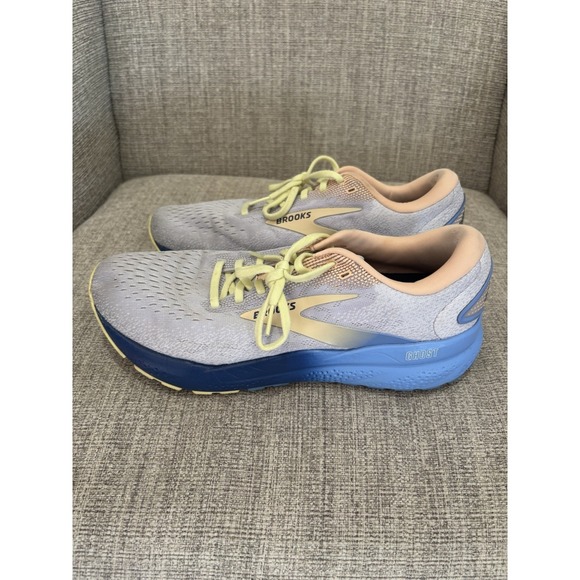 Brooks Shoes - Brooks Women's Ghost 16 Running Shoes Blue/Peach Size 11